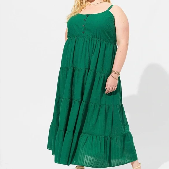 Torrid Green Maxi Dress - Picture 3 of 7